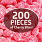 Claeys Sanded Wild Cherry Drops Hard Candy - 2 Pounds of Claeys old fashioned hard candy - Bulk Sanded Wild Cherry Halloween Can
