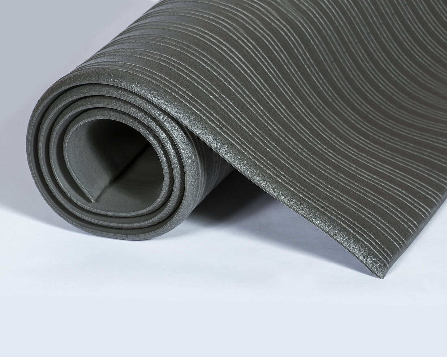 Crown Fl3660Gy Ribbed Anti-Fatigue Mat, Vinyl, 36 X 60, Gray