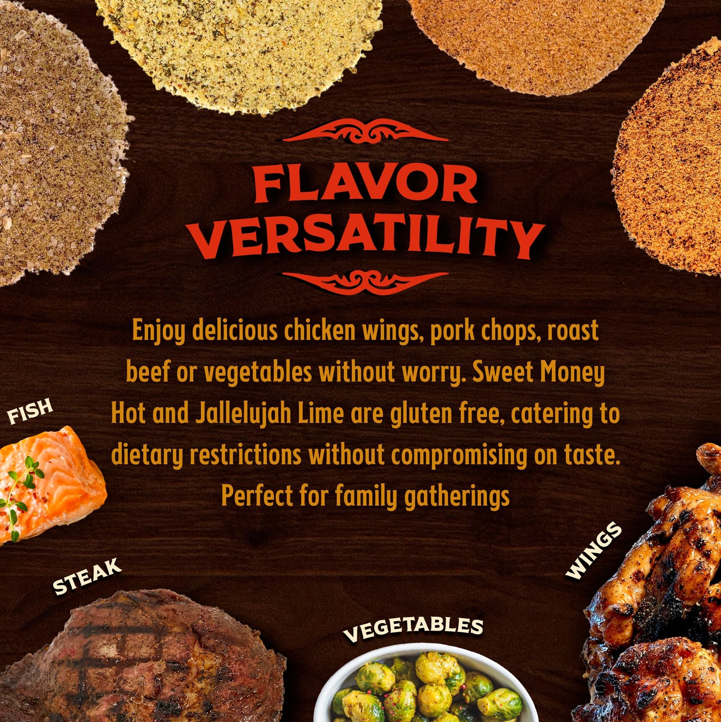 Big Poppa Smokers BBQ Seasoning 4 Pack - Sweet Heat Flavor Bundle, Includes Hot, Brisket & Steak, Stash, and Lime Seasoning