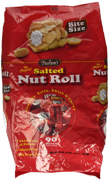 Pearsons Salted Nut Roll, Bite Size - 90 Count