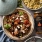Mina Tagine Moroccan Simmer Sauce, 12 Oz - Royal Ras El Hanout Spice Blend For Beef & Lamb, Tagine Sauce Made With Ginger, Cinnamon, Saffron, Olive Oil, Non-Gmo, Gluten Free
