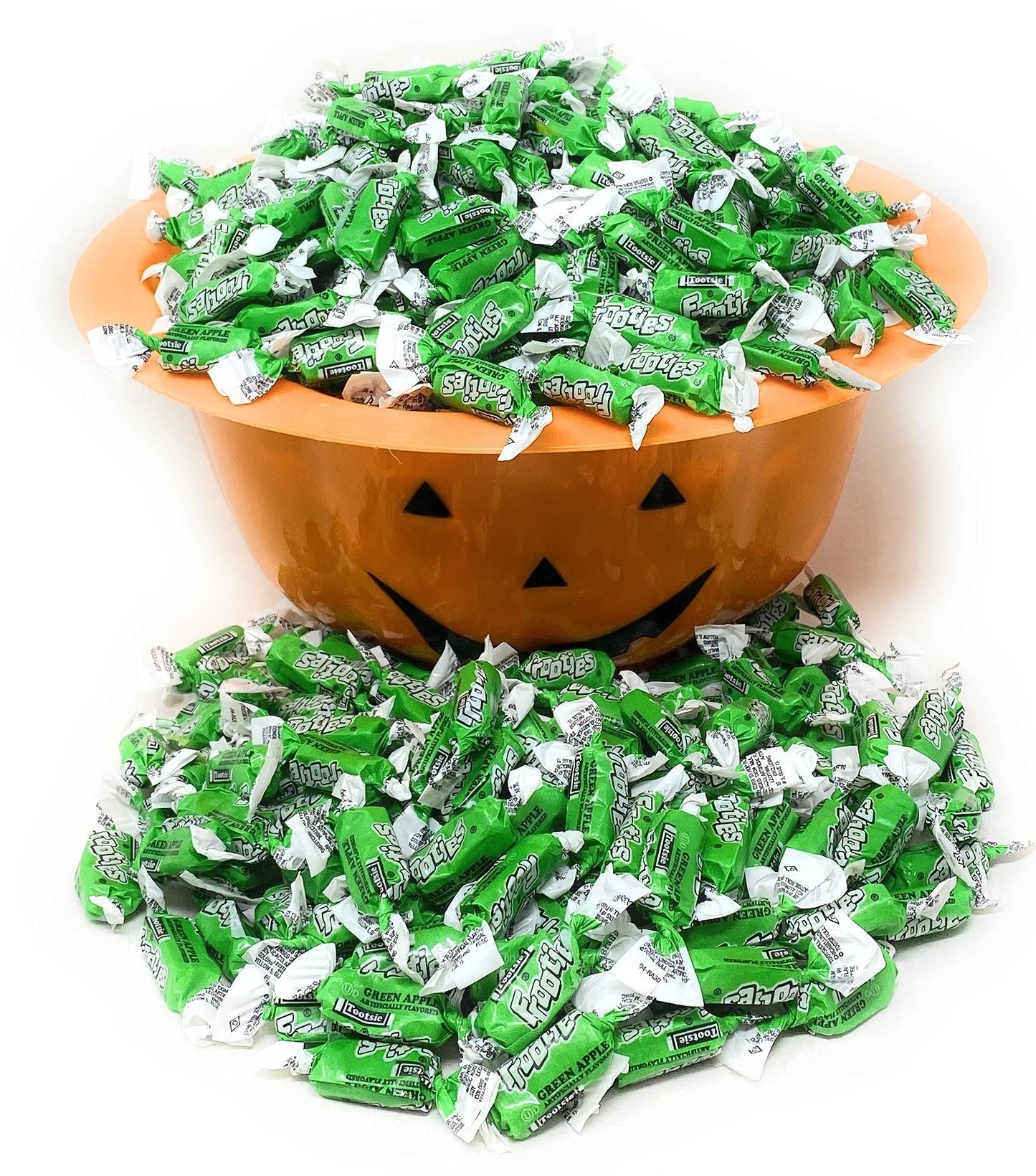 Bulk Green Apple Flavor Tootsie Roll Frooties Chewy Pink American Taffies Candy Individually Wrapped In Resealable Assortit Bag