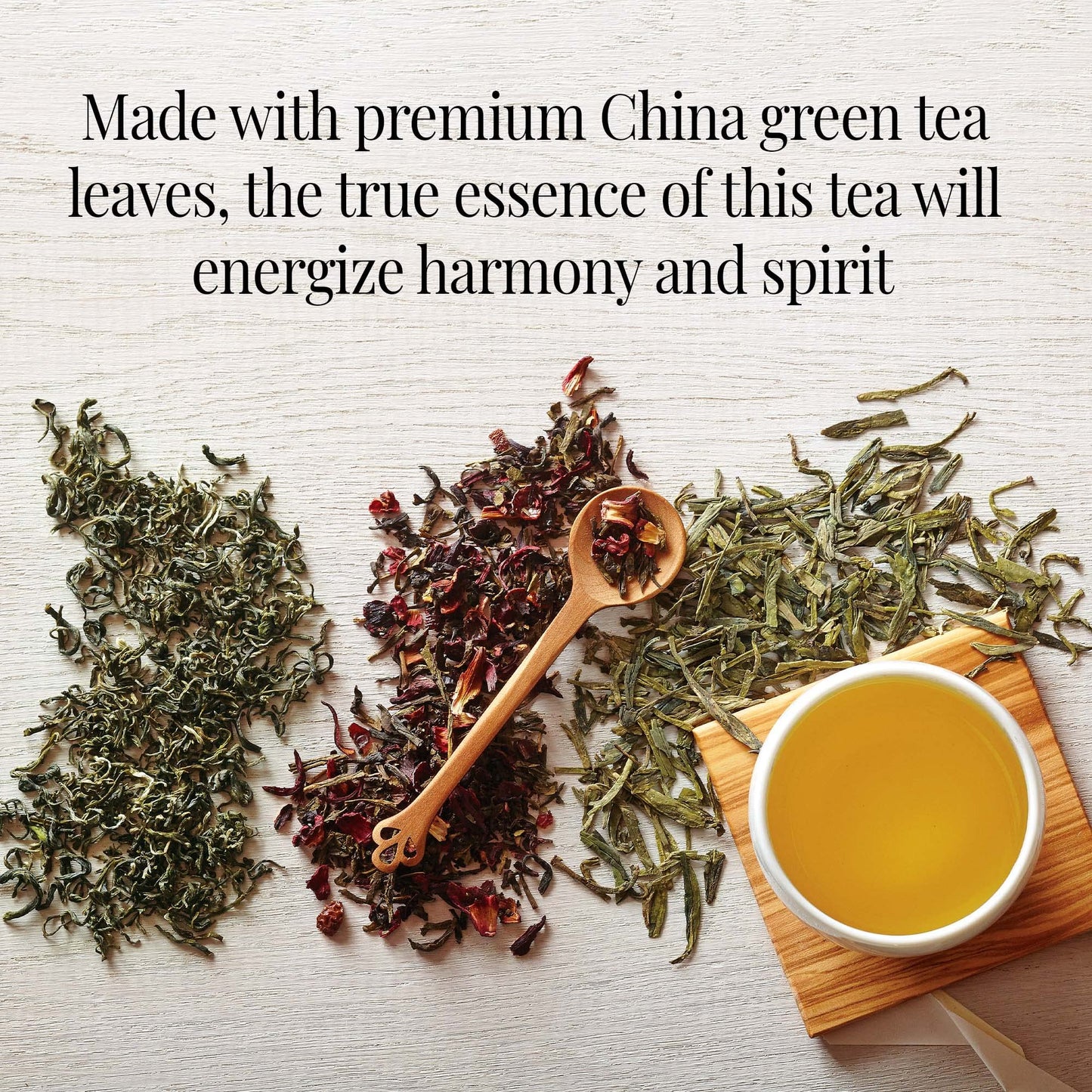 The Republic of Tea Gourmet Green Tea, 50 Tea Bags, Caffeinated, Tin, Pack of 1