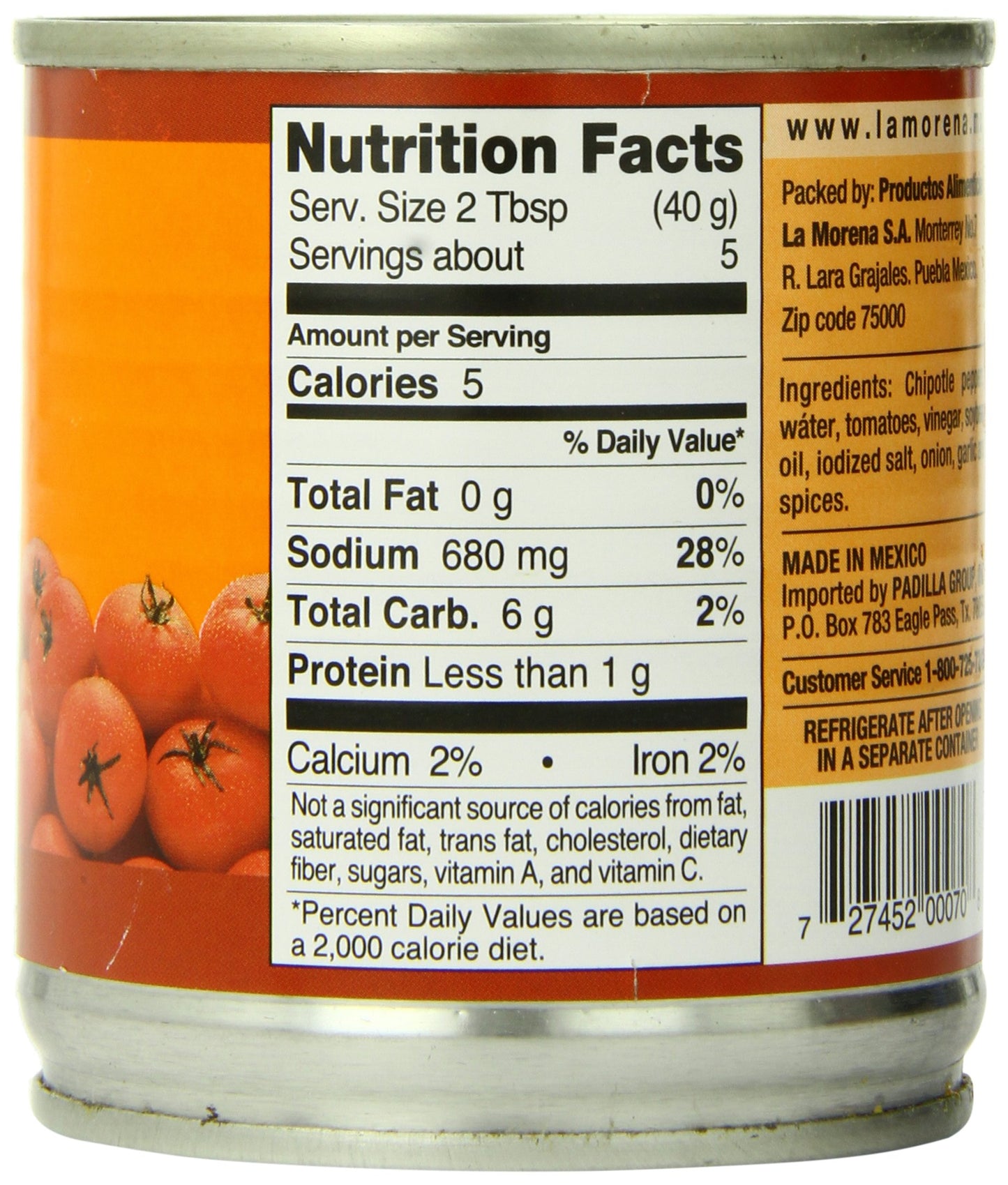 La Morena Chipotle Sauce, Homemade Style, 7 Ounce (Pack Of 24)