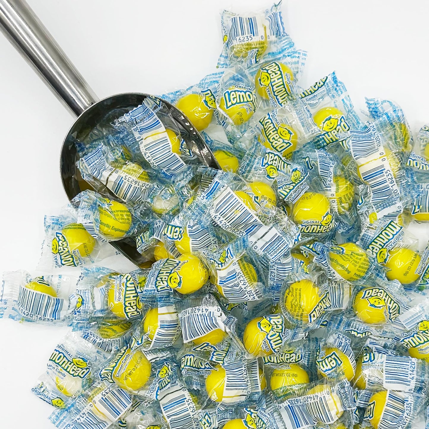 Lemonhead Candy - 1.5Lb Bulk Bag, Individually Wrapped Original Lemon Head Hard Yellow Candies - The Perfect Candy For Parties,