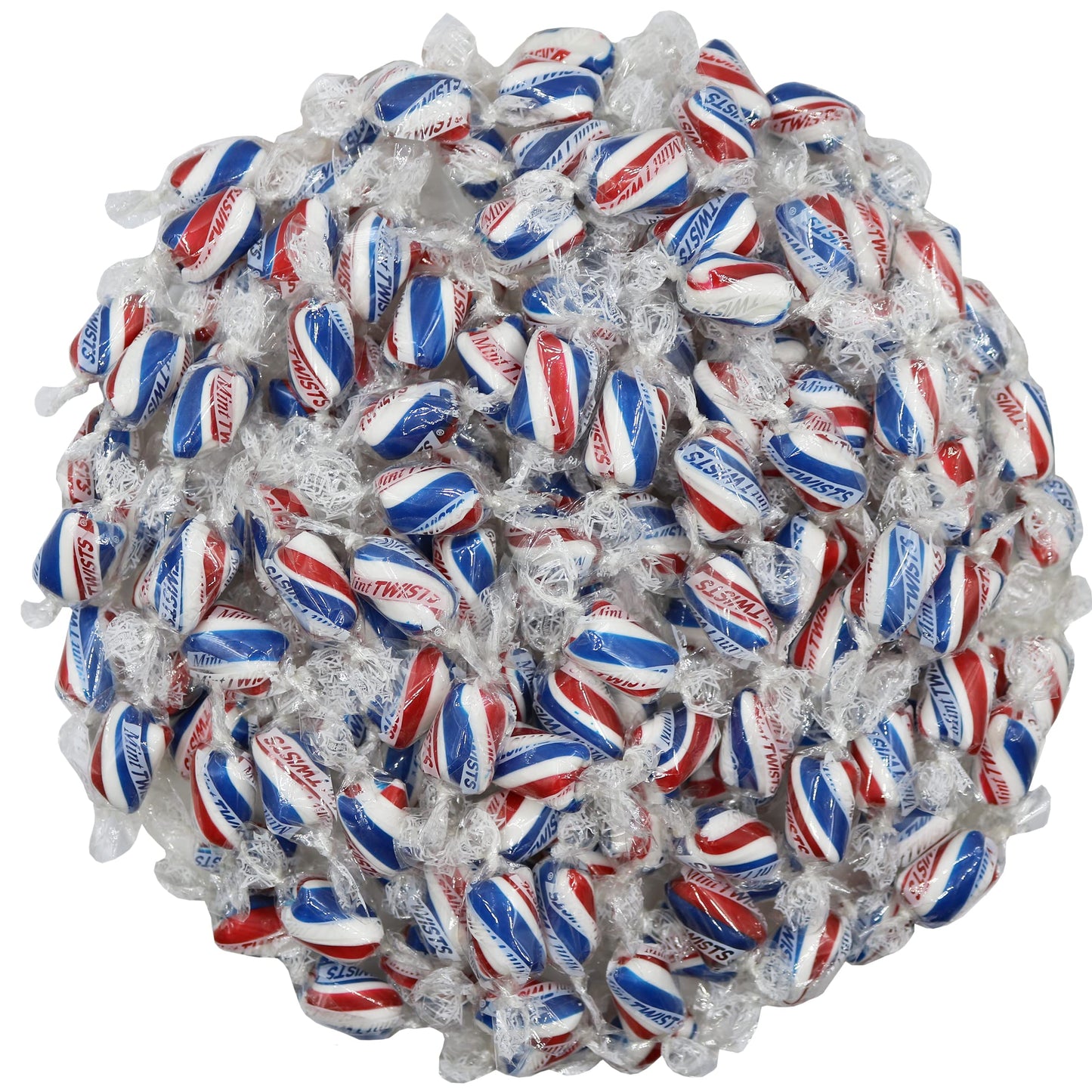 FirstChoiceCandy Hard Candy Twists, Individually Wrapped, Mint Flavor, 2 Pound