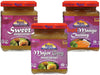Rani 3-in-1 Mango Chutney (Hot, Sweet, Major Grey) 12.3oz (350g) Glass Jar, Ready to eat, Vegan ~ Gluten Free, All Natural, NON-