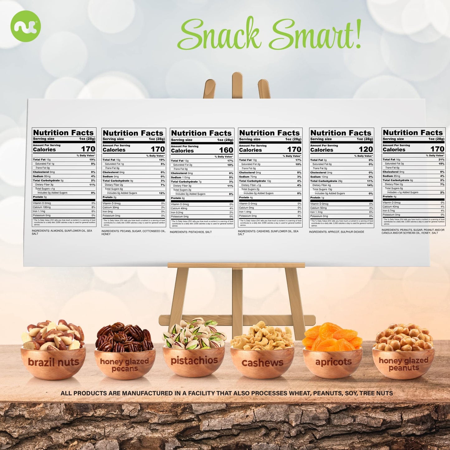 Nut Cravings Gourmet Collection - Diwali & Halloween Treats Dried Fruit & Mixed Nuts Basket In Green Box (6 Assortments) Arrange