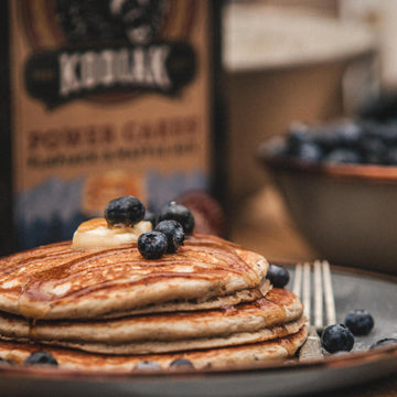 Kodiak Cakes Pancake & Waffle Mix, Blueberry, High Protein, Whole Grains, 18 Ounce (Pack of 1)