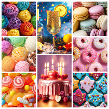 Luster Dust And 8 Color Food Coloring Set, Food Coloring Liquid And Shimmer Cake Dust Metallic Food Coloring Powder Glitter For