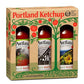 Portland Organic Ketchup Gift Box By Portlandia Foods (14 Fl Oz - Pack Of 3) Naturally Gluten-Free Vegan Non-Gmo Usda Organic Ce