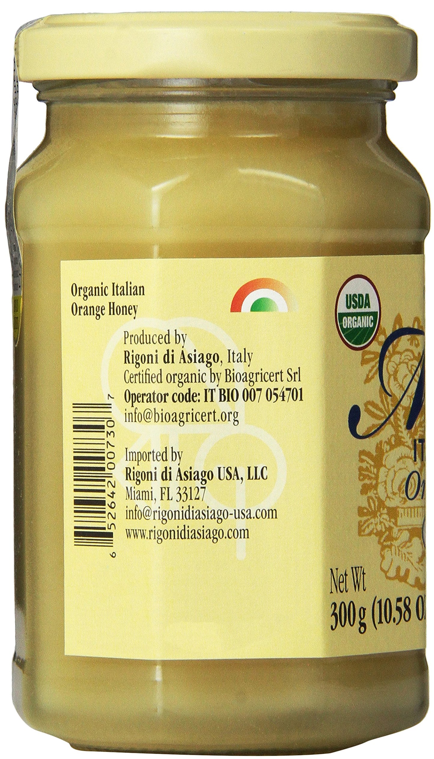 Rigoni di Asiago Raw Creamy Honey, Orange Blossom, 10.6 Ounce, Pack of 1, Model THA4