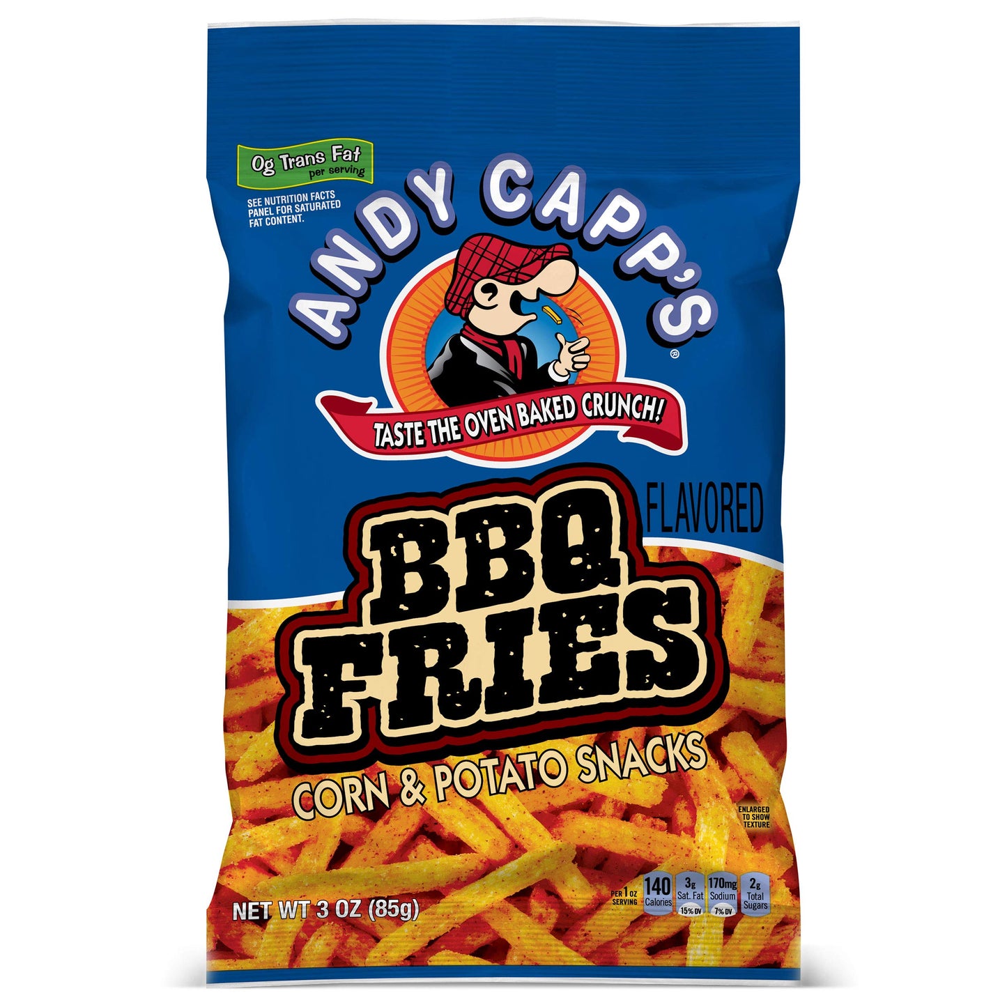 Andy Capps BBQ Fries Snacks (Pack of 12)