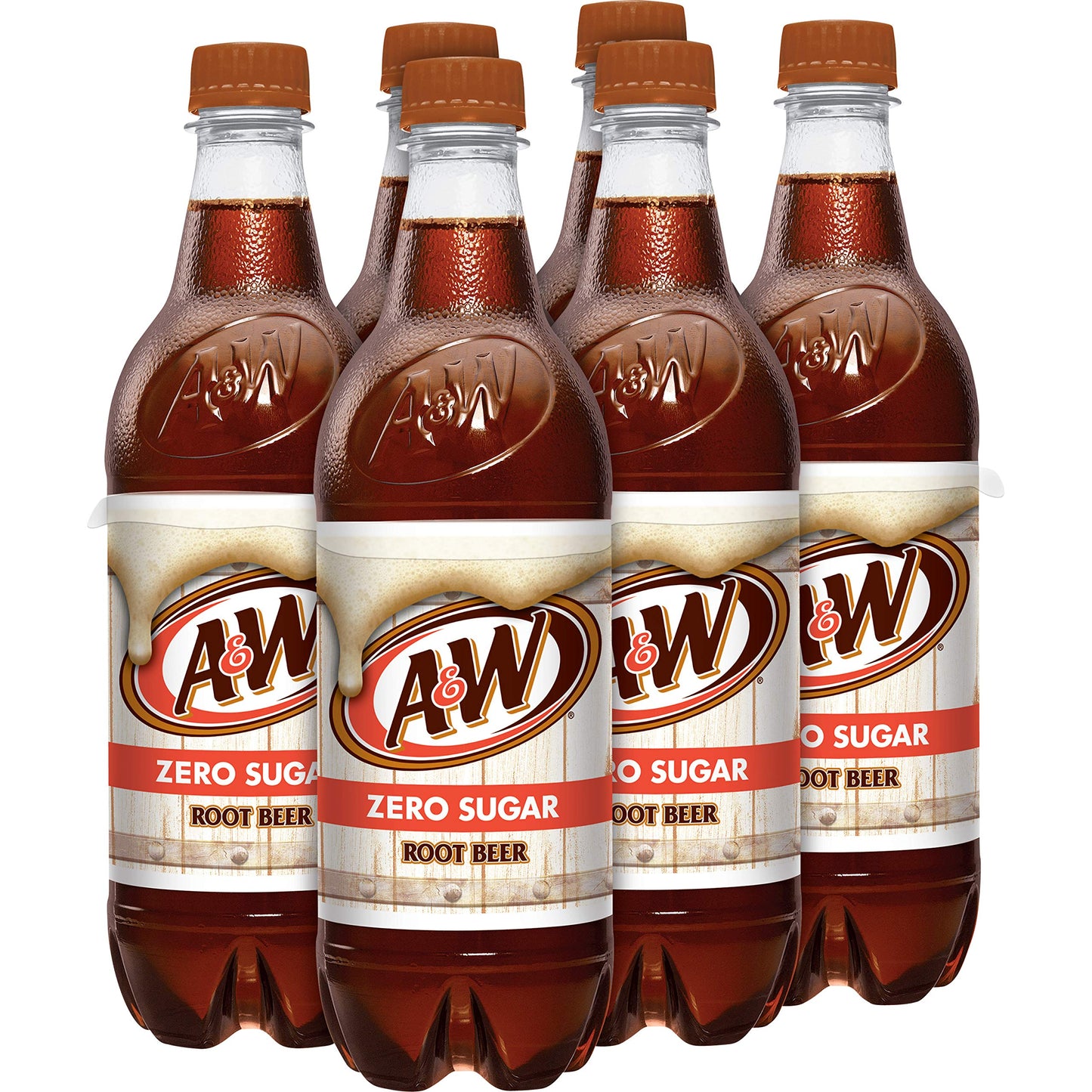 A&W Zero Sugar Root malt-inspired Soda  .5 L bottles  6 pack