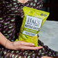 Hal'S New York Kettle Cooked Gluten Free Dill Pickle Flavored Potato Chip Crisps, 2 Oz (Pack Of 24)