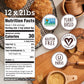 Sugar In The Raw Granulated Turbinado Cane Sugar, No Erythritol, Pure Natural Sweetener, Hot & Cold Drinks, Coffee, Cooking, Baking, Vegan, Gluten-Free, Non-Gmo, Bulk Sugar, 2 Pound (Pack Of 12)