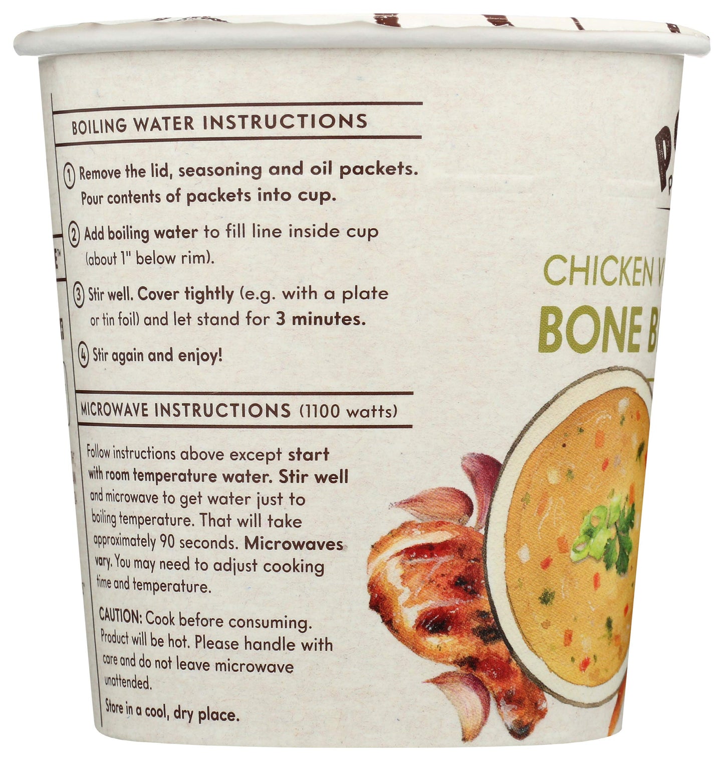 Power Provisions Chicken Vegetable Bone Broth Soup, 1.2 OZ
