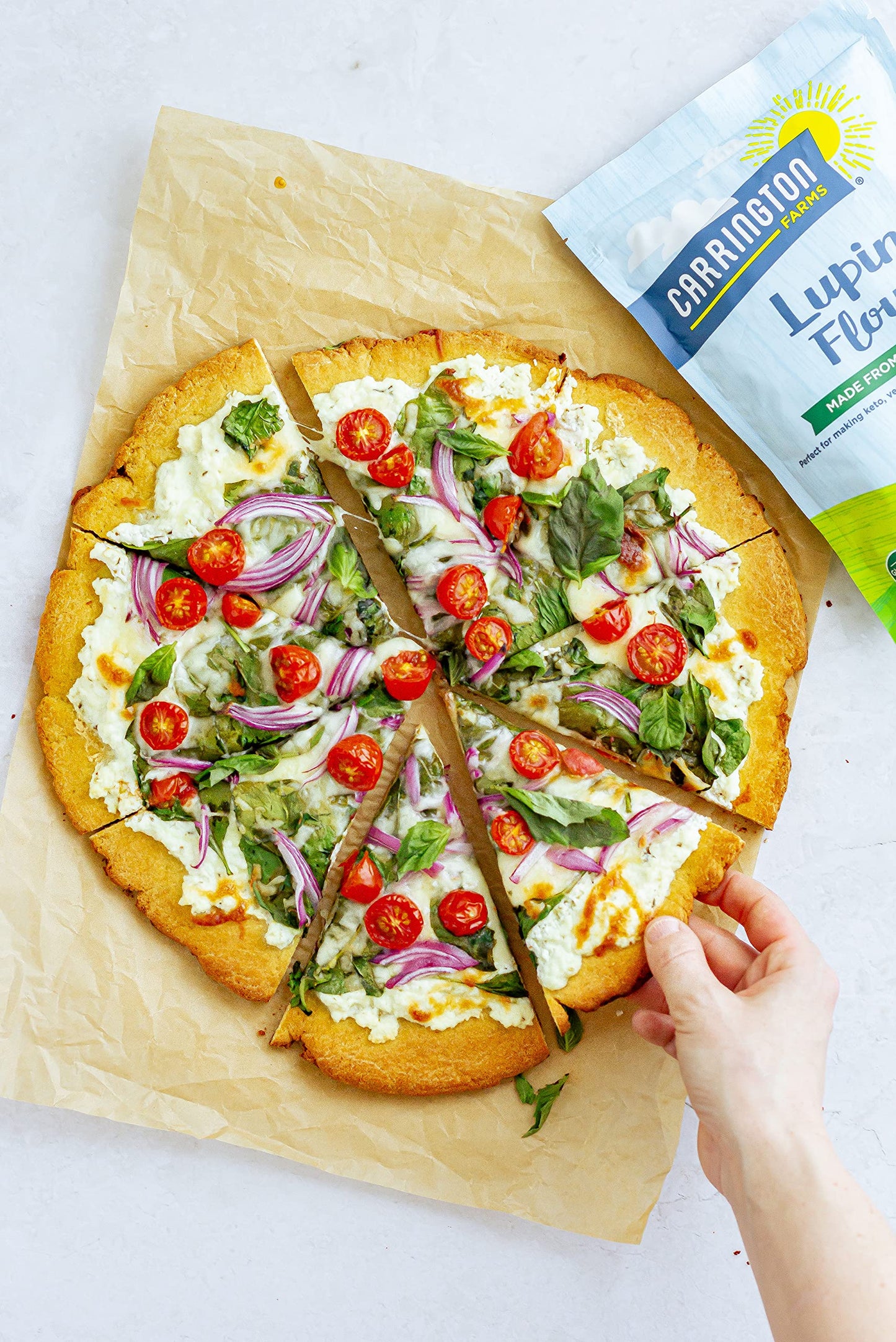 Carrington Farms - Lupin Flour - Keto and Vegan Friendly Ground Flour- Non GMO, Gluten Free Lupin Flour - Low Carb, High Protein