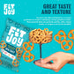FitJoy Sea Salt Pretzels (Pack of 6, 5 Oz) - Dairy, Nut & Gluten Free Snacks - Grain Free Cassava Root & Chickpea Flour Vegan Pr