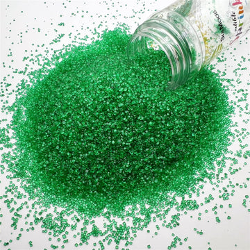 Se Si&Moos Deep Green Sanding Sugar Green Edible Sparkling Sprinkles Sanding Sugar Crystals For Cookie Decorating Edible Glitter