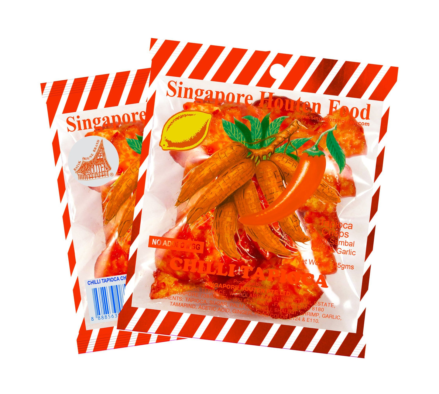 Chilli Tapioca Chips Classic Pack 35G X 8S - This Flaming Hot Munchies Will Leave You Wanting More!