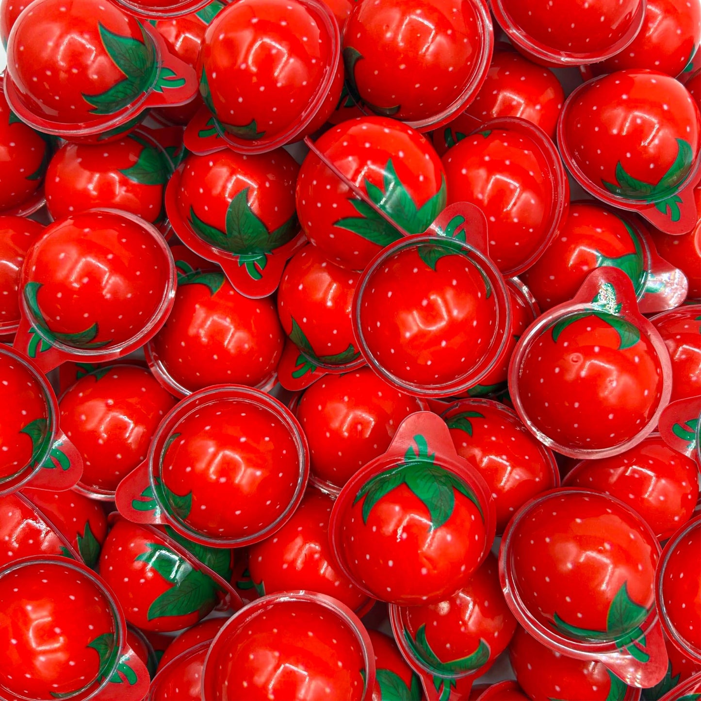 Strawberry Gummy Balls - 19 Ounce Jar (30 Count) - Jelly Filled Gummies - Individually Wrapped Gummy Candy - Kids Party Favors -