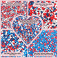 Confect Patriotic Sprinkles | Assorted Pack of 5 Mix Red, White & Blue Sprinkles | Heart & Star Pearls & Jimmies For Cake & Cupc