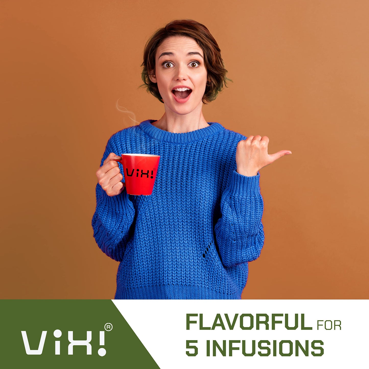 Vixi Green Tea Loose Leaf, (8.00 Oz), Vietnams Mountain Tea, Caffeinated, Antioxidant, Dried Whole Full Large Leaves, 100% Natural From Ancient Tea Tree For Hot And Cold Brew