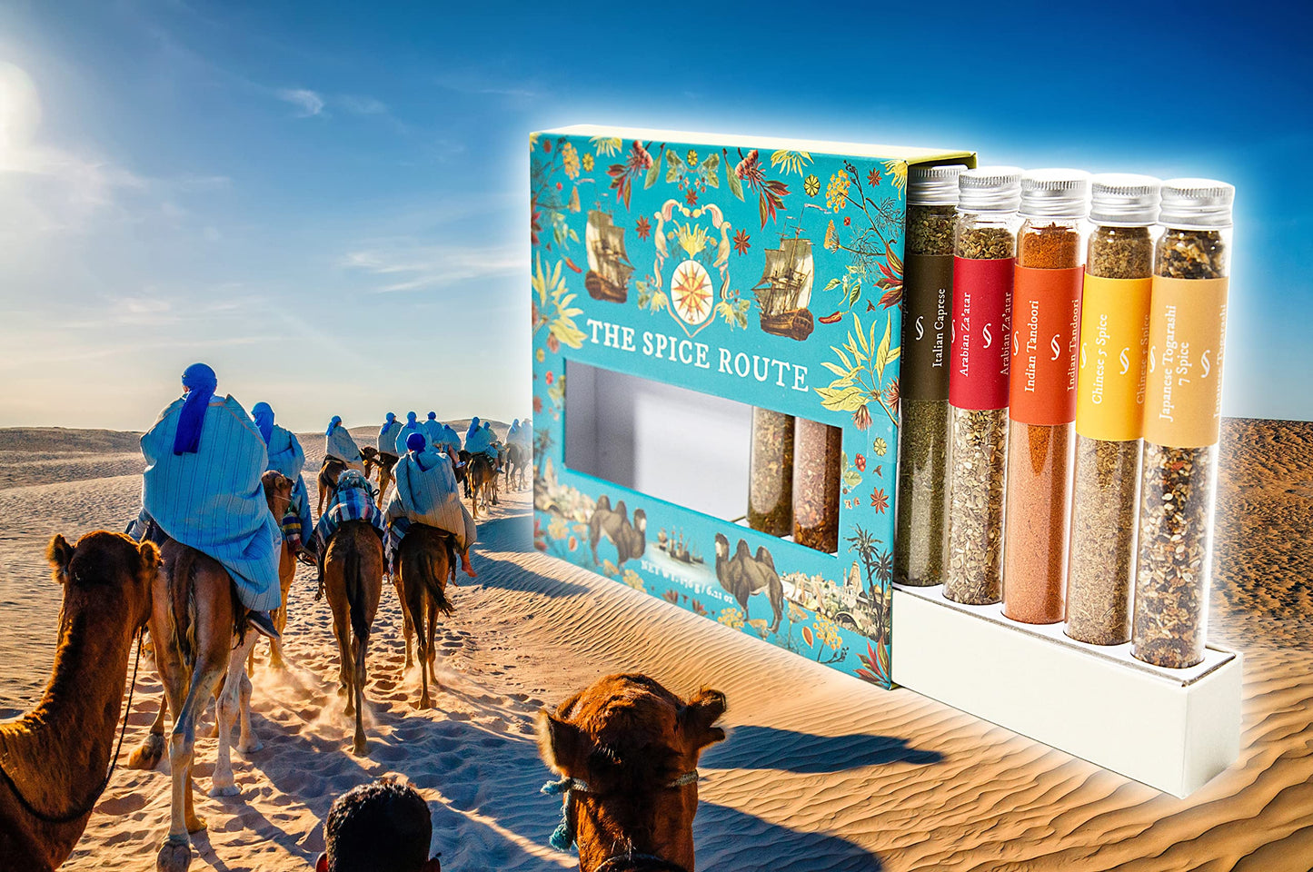 Eat.Art Spice Route | Superb Collection Of Iconic And Exotic Spice Blends From Around The Globe | 8-Pack Gift Set