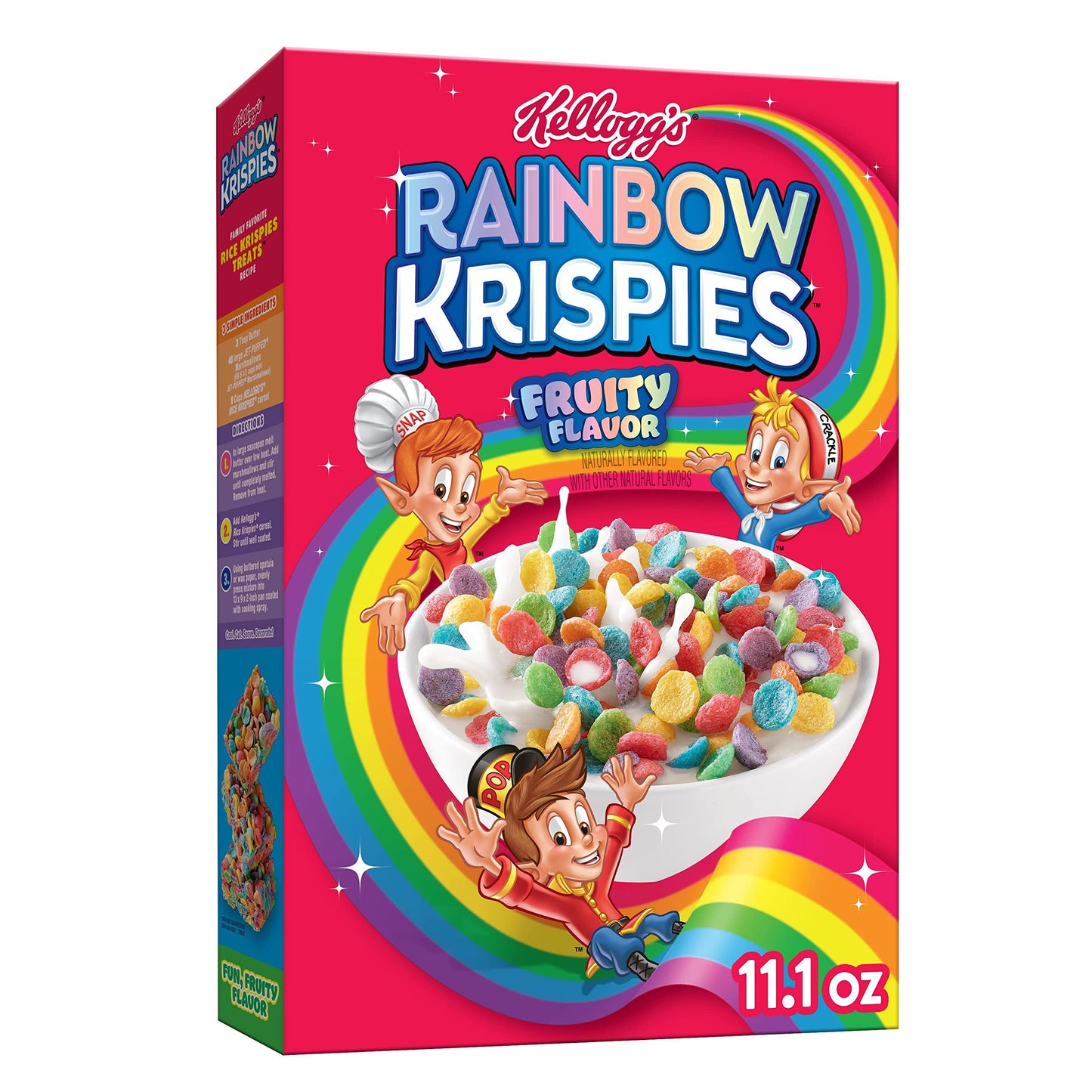 Kelloggs RICE KRISPIES Rainbow Krispies Cereal, 8g Whole Grains, 11.1oz Box