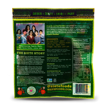 Siete Chickpea Flour Tortillas, 7 Oz