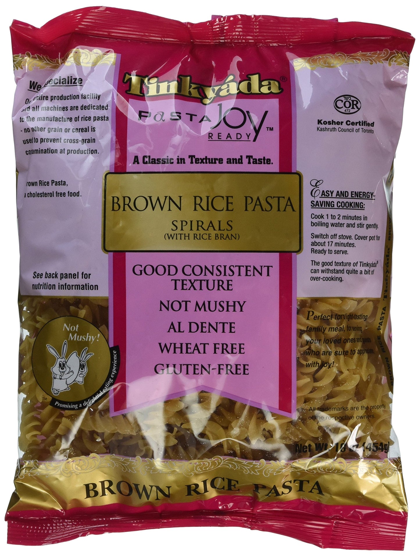 Tinkyada Brown Rice Spiral Pasta, 16 oz
