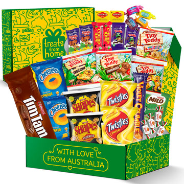 Australian Snack Gift Box Mega 29 Pack, Best Aussie Candy and Food Products, Authentic Taste of Australia, Large Snack Box - Aus