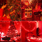 Hopolon Red Christmas Mini String Lights 2 Set 50Count 13Feet Incandescent Bulb Mini String Lights Waterproof For Indoor Outdoor