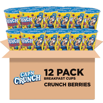 Capn Crunch Breakfast Cereal, Crunchberries, 1.3 Ounce (Pack of 12)