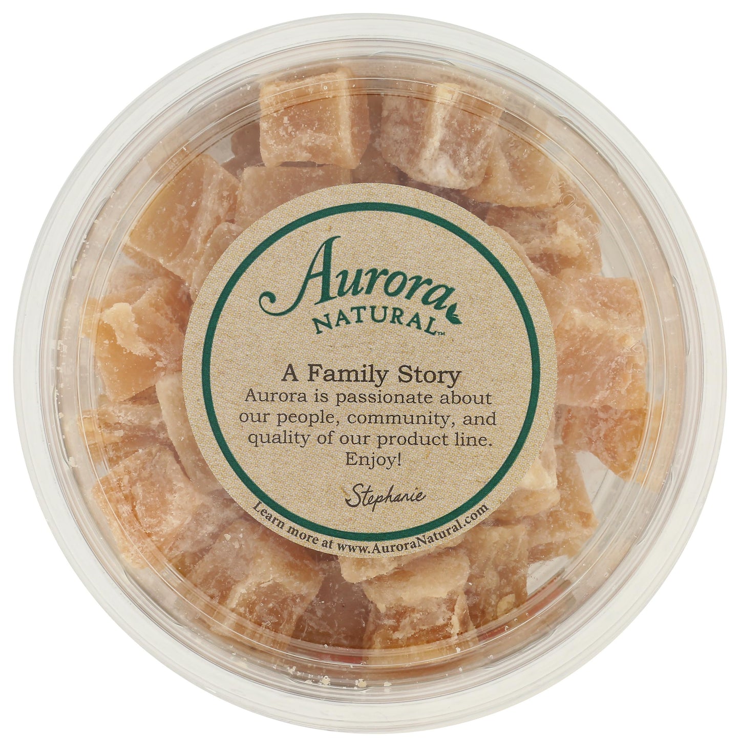 Aurora Products Crystallized Ginger Chunks, 11 OZ - Sweet, Chewy Snack, Perfect for Baking or Cooking