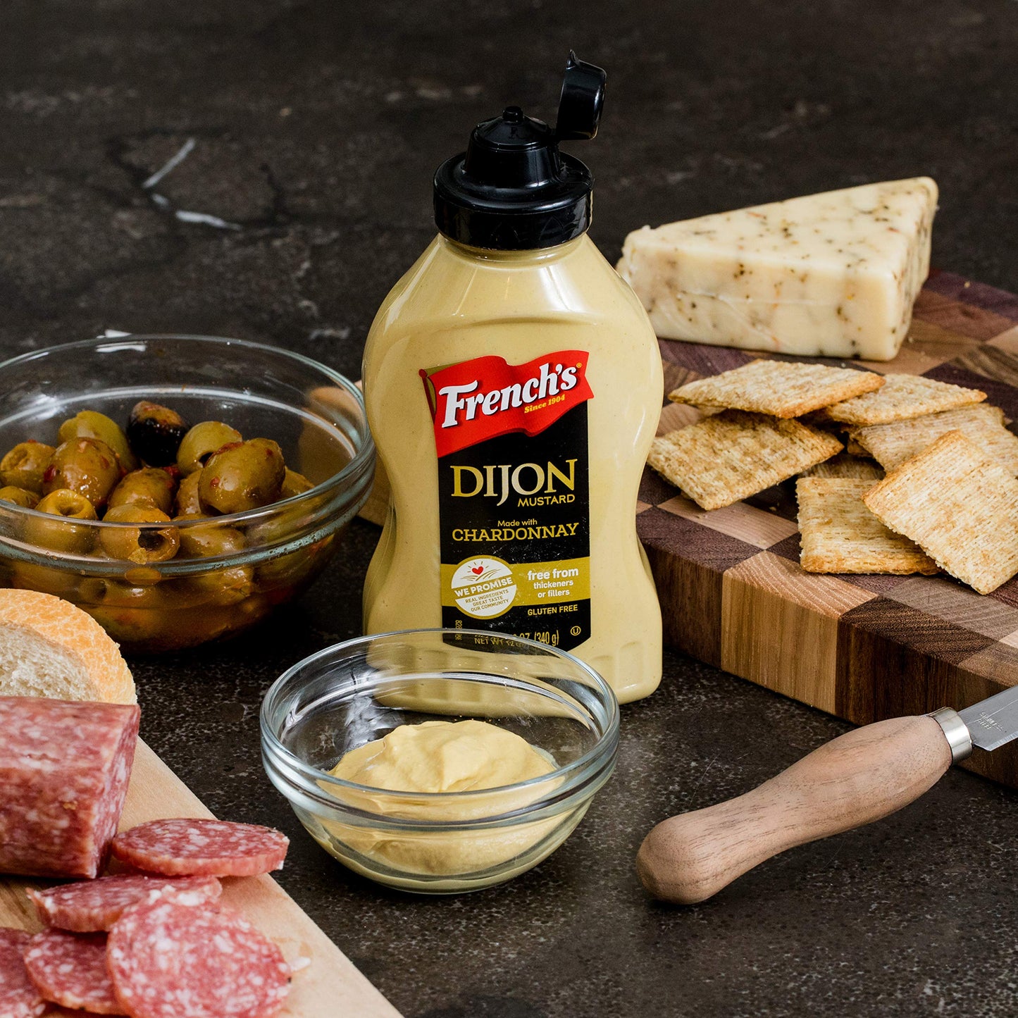 Frenchs Dijon Mustard Squeeze Bottle, g -flavored Mustard, 12 oz, Pack of 1
