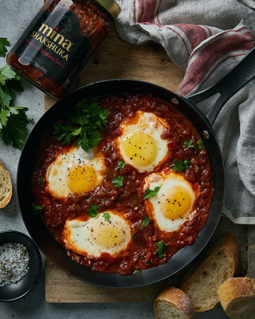 Mina Shakshuka Sauce, Moroccan Tomato Sauce, 147 Oz Sugar Free Sauce, Keto Friendly, Perfect To Use As Pasta Sauce And Simmer Sa