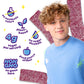 JOYRIDE Sour Strips Bundle - Blue Raspberry & Peppermint Gum, Low Sugar, Dye Free, 3.5 oz (Pack of 6)