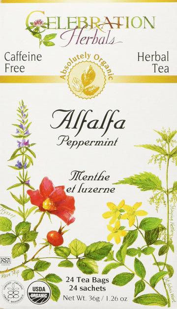 Celebration Herbals Alfalfa Peppermint 24 Count