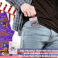 Big League Chew- Ground Ball Grape Flavored Shredded Bubble Gum- 3 Pack- 2.12Oz Each Plus Rus Candy Company Pocket Bag Bundle (G