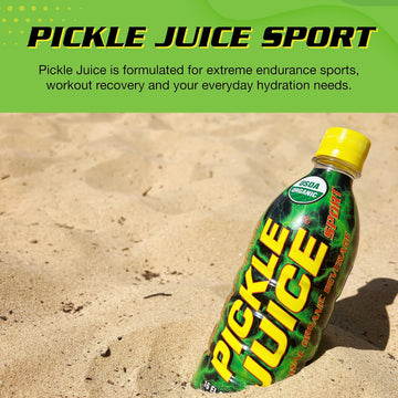 Pickle Juice Sports Drink - Electrolyte Relief for Cramps - Organic - 16 oz, 12 Pack