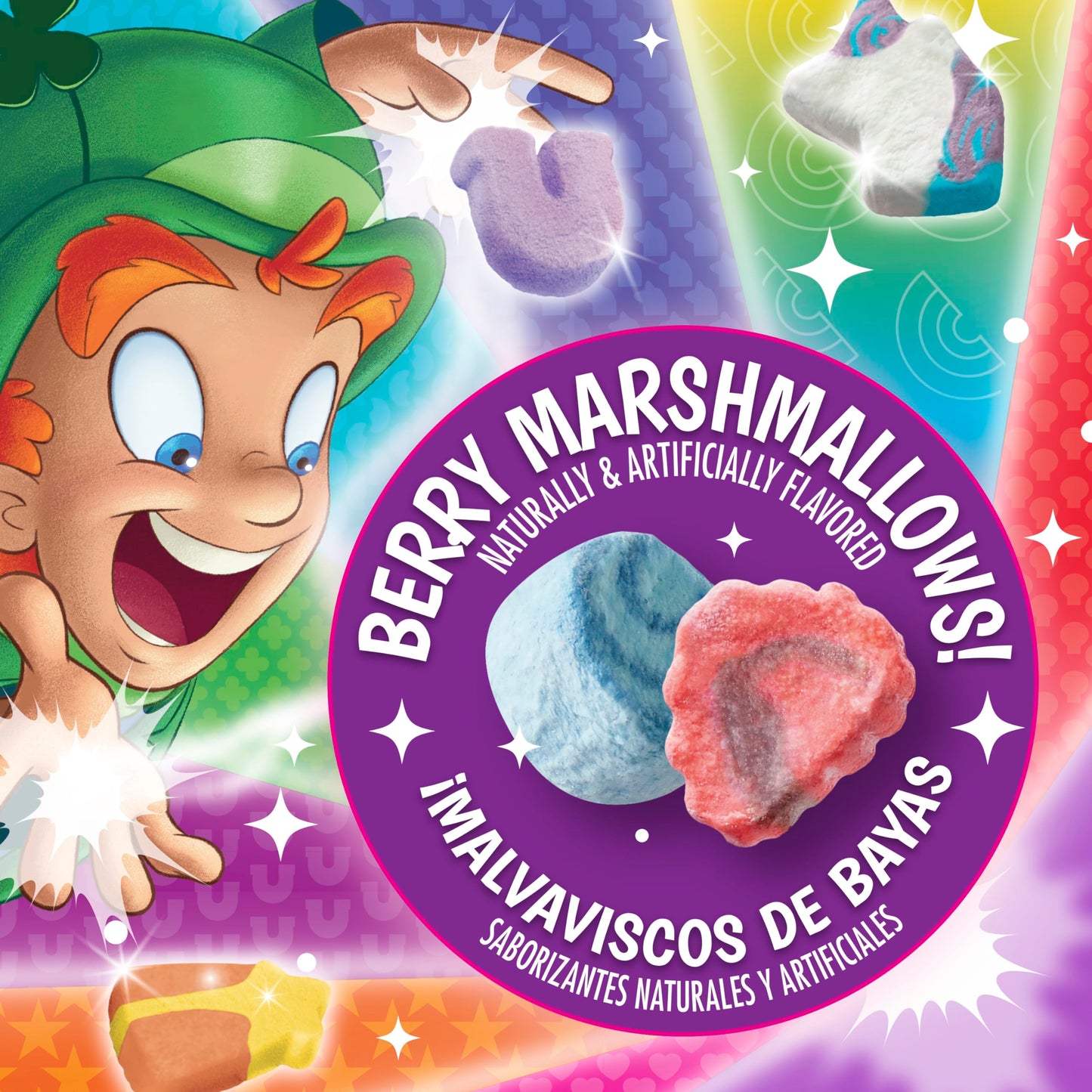 Lucky Charms Berry Swirl Breakfast Cereal With Marshmallows, Kids Breakfast Cereal, Made With Whole Grain, 10.9 Oz