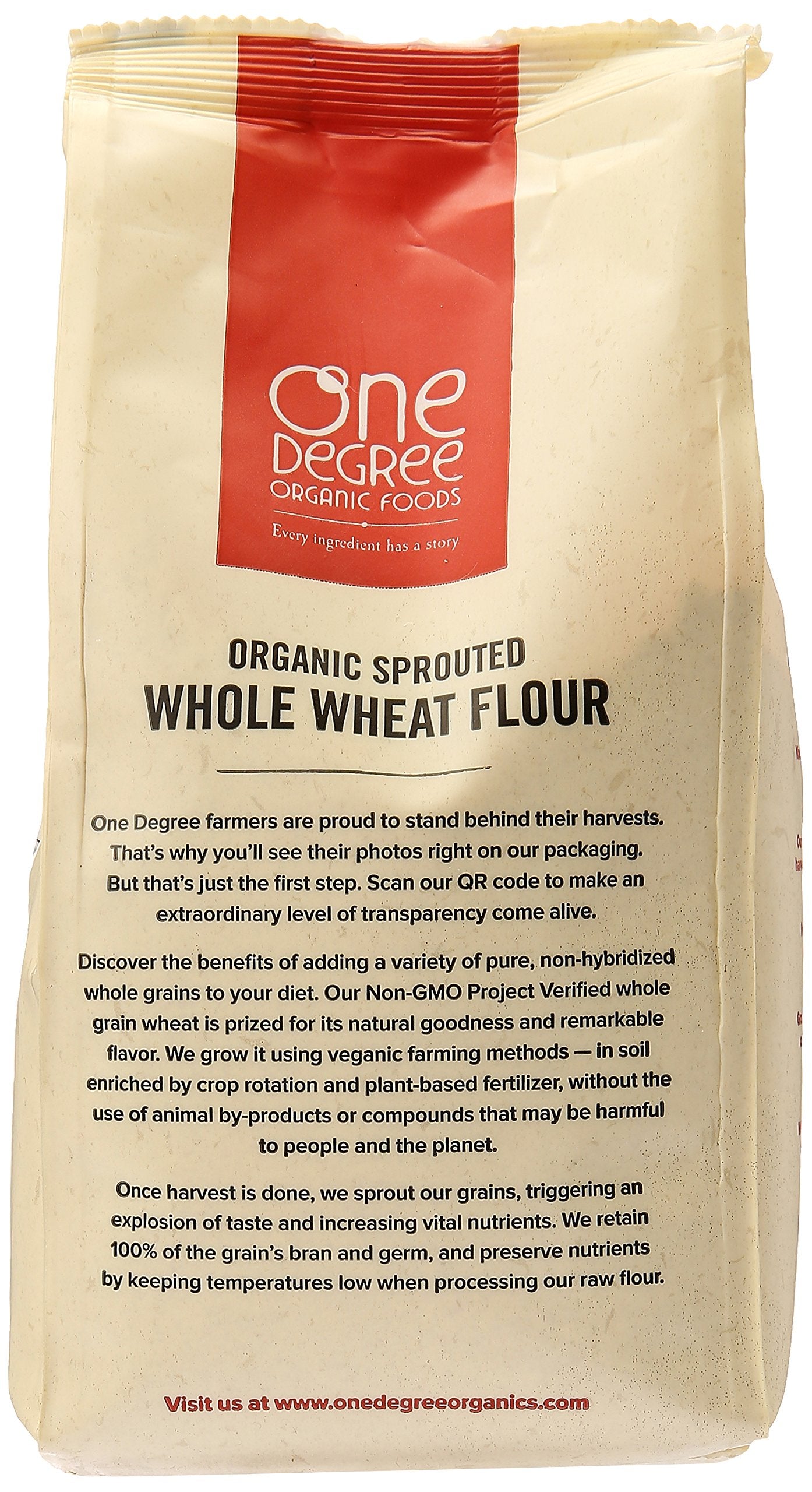 One Degree Organics Organic Sprouted Whole Wheat Flour, 32 oz