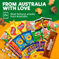 Australian Snack Gift Box Mega 29 Pack, Best Aussie Candy and Food Products, Authentic Taste of Australia, Large Snack Box - Aus