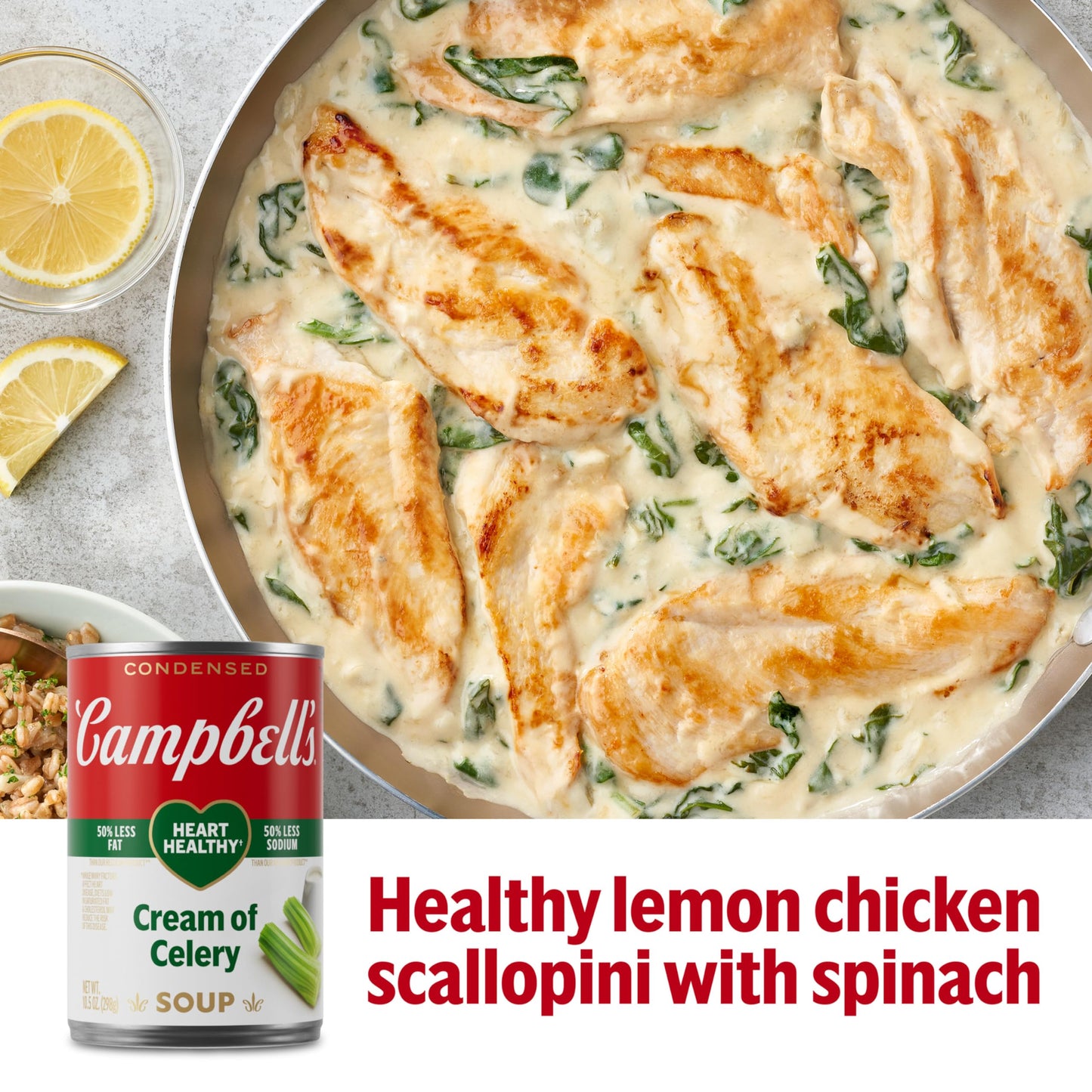 Campbell'S Condensed Heart Healthy Cream Of Celery Soup, 10.5 Oz Can (12 Pack)