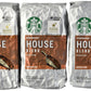 Starbucks Whole Bean Coffee, House Blend, 12 Ounce Bags, Pack of 3