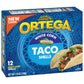 Ortega Taco Shells, White Corn, 4.9 Ounce, 12 Shells (Pack Of 6)