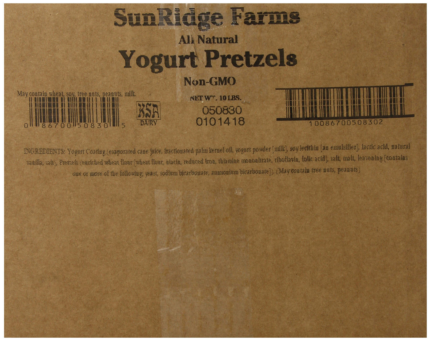 Sunridge Farm Yogurt Pretzels, 10-Pound