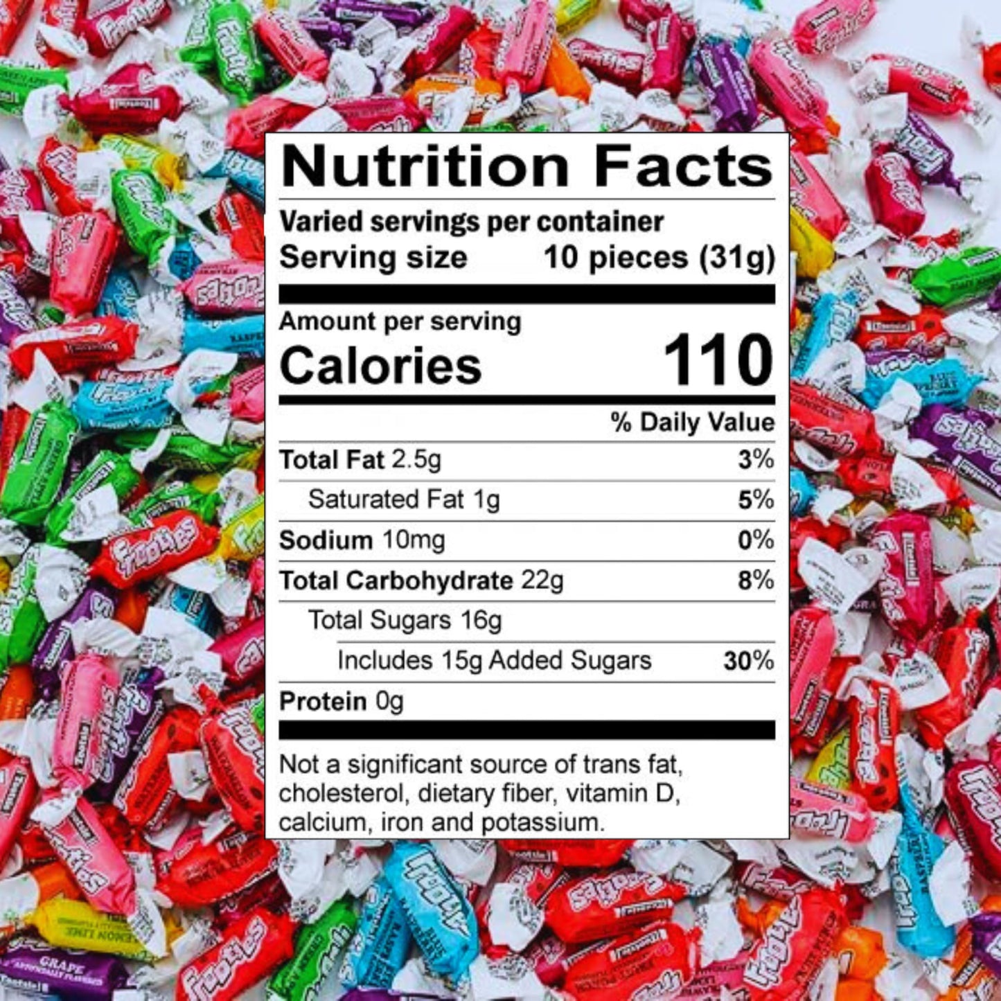 Tootsie Frooties Assorted Candy Mix (10 Fruity Flavors) - Tootsie Roll Taffies, Ultimate Fruity Variety Pack, Gluten Free, Peanu